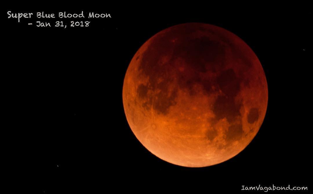Super Blue Blood Moon, Jan 31, 2018